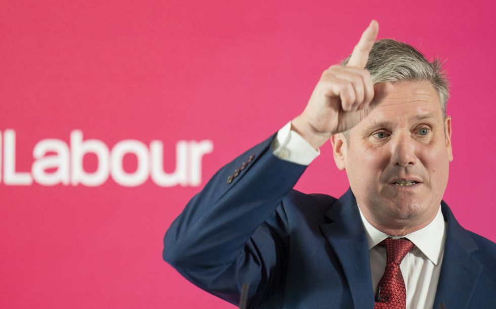 Labour leader Sir Keir Starmer delivers a speech on Labour's plans for growing the UK economy, at the Spine building, Paddington Village, as part of a two day visit to Liverpool. Picture date: Monday July 25, 2022.