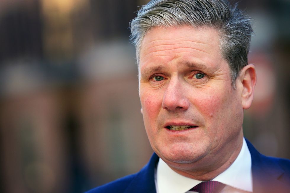 Labour leader Sir Keir Starmer during a visit to the Prince's Trust South London Centre in London