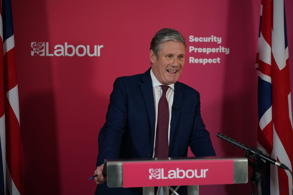 Labour leader Sir Keir Starmer makes a statement at Labour Party headquarters in London. Sir Keir has said he will do the %22right thing%22 and step down if he is fined by police for breaking Covid regulations rules at Labour Party offices in Durham last year. Speaking at party headquarters in London, the Labour leader said that he did not believe that the rules had been broken. Picture date: Monday May 9, 2022.