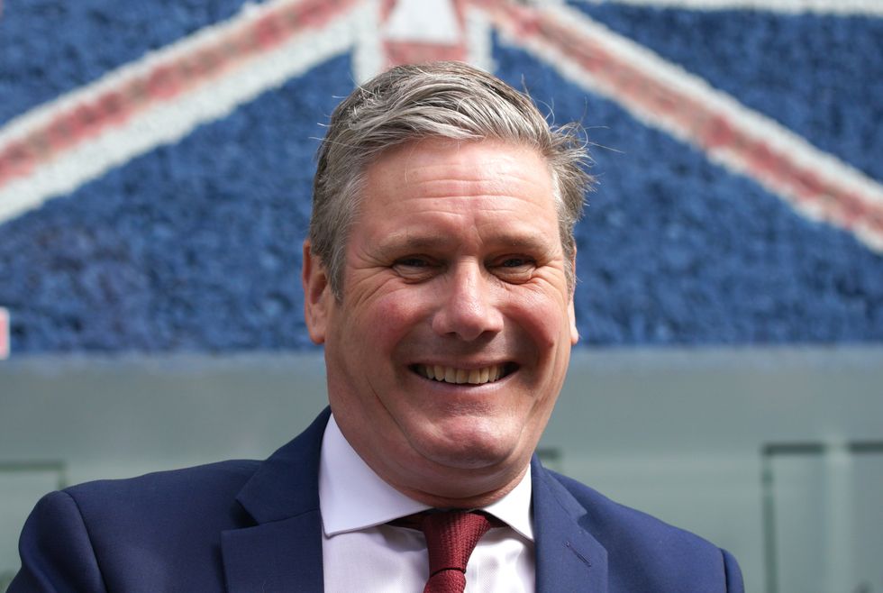 Labour leader Sir Keir Starmer on the Wakefield by-election campaign trail with Labour candidate Simon Lightwood. Picture date: Monday June 13, 2022.