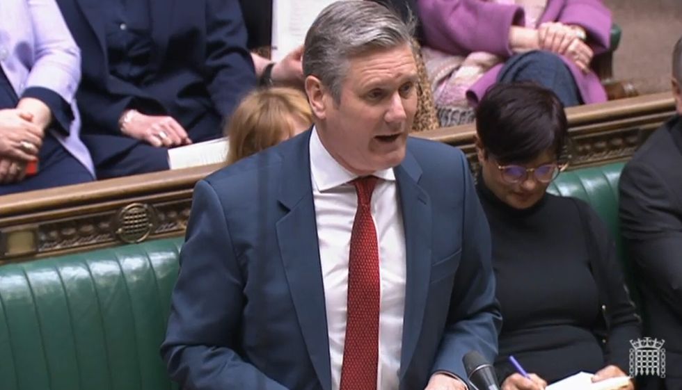 Labour leader Sir Keir Starmer speaks during Prime Minister's Questions in the House of Commons, London.Picture date: Wednesday April 27, 2022.