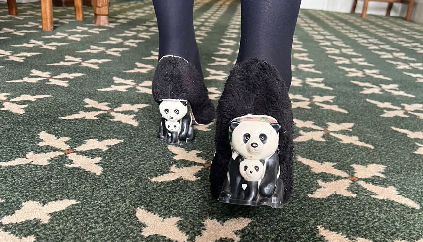 Labour MP Angela Rayner sported a pair of Kung Fu Panda heels ahead of PMQs this afternoon