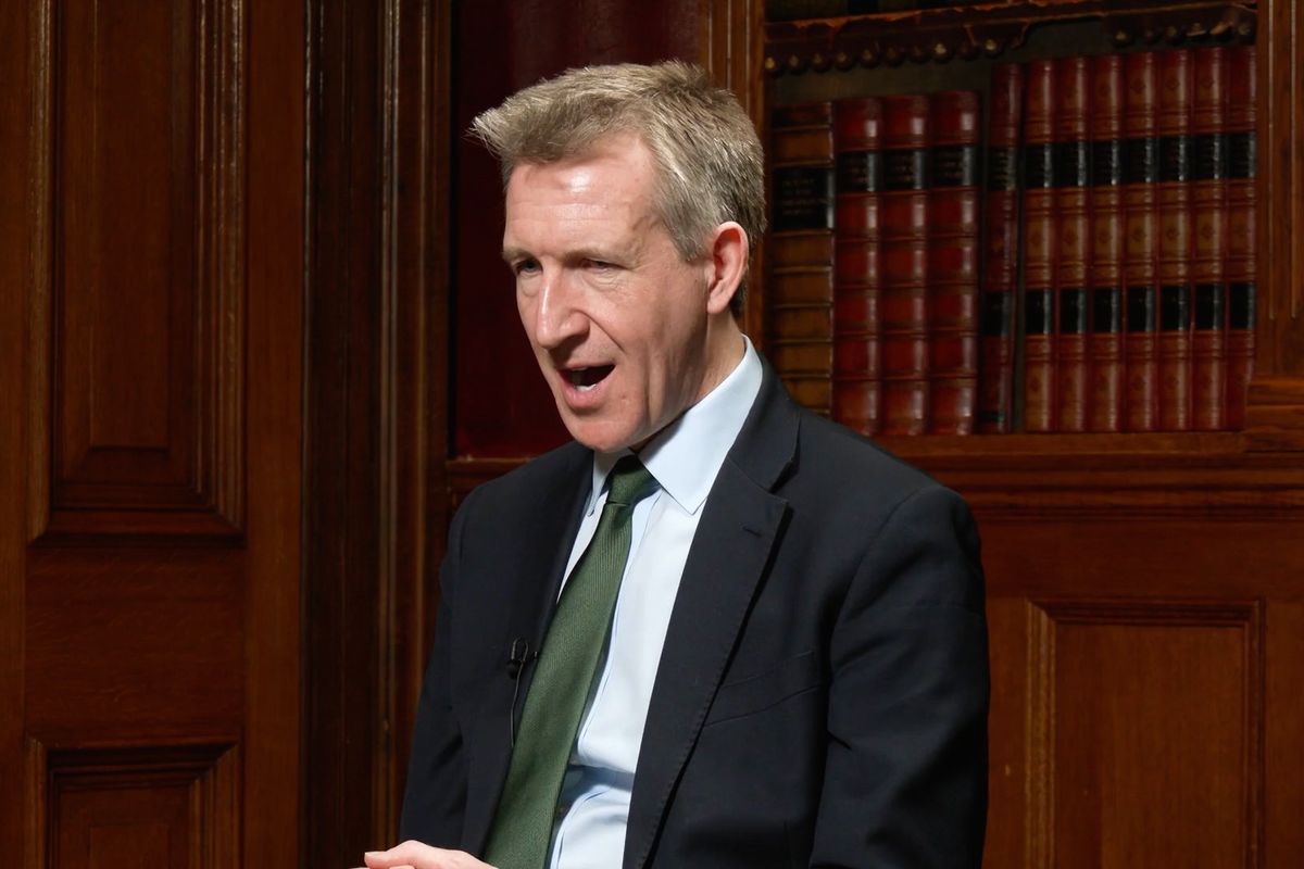 Labour MP Dan Jarvis speaking to GB News