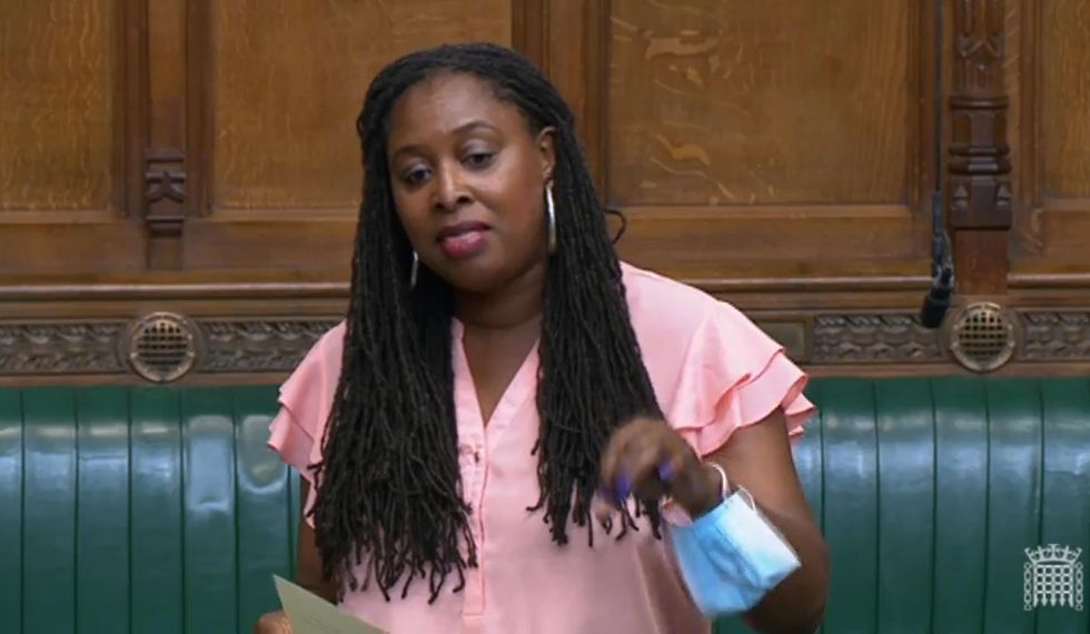 Labour MP Dawn Butler speaking in the Commons