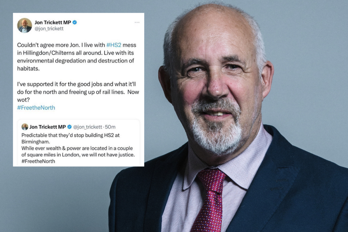Labour MP Jon Trickett appears to agree with himself in a tweet