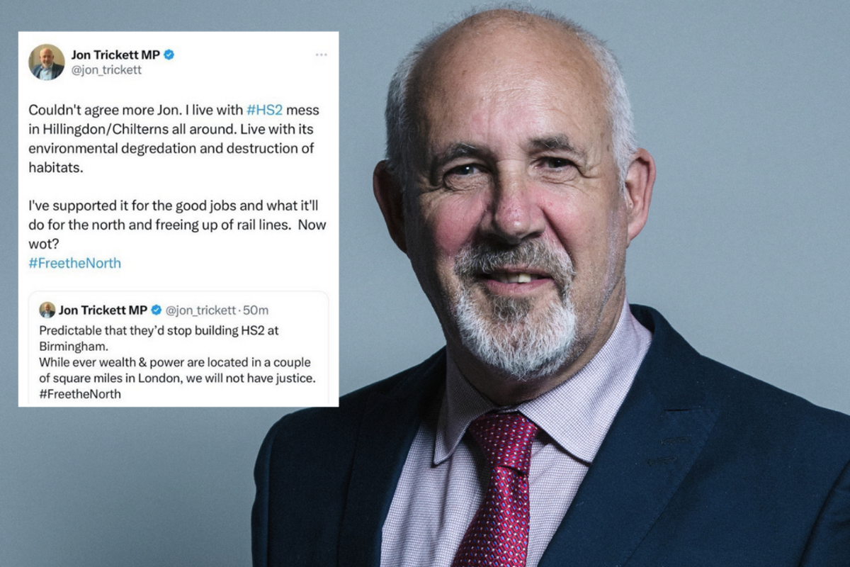 Labour MP Jon Trickett appears to agree with himself in a tweet