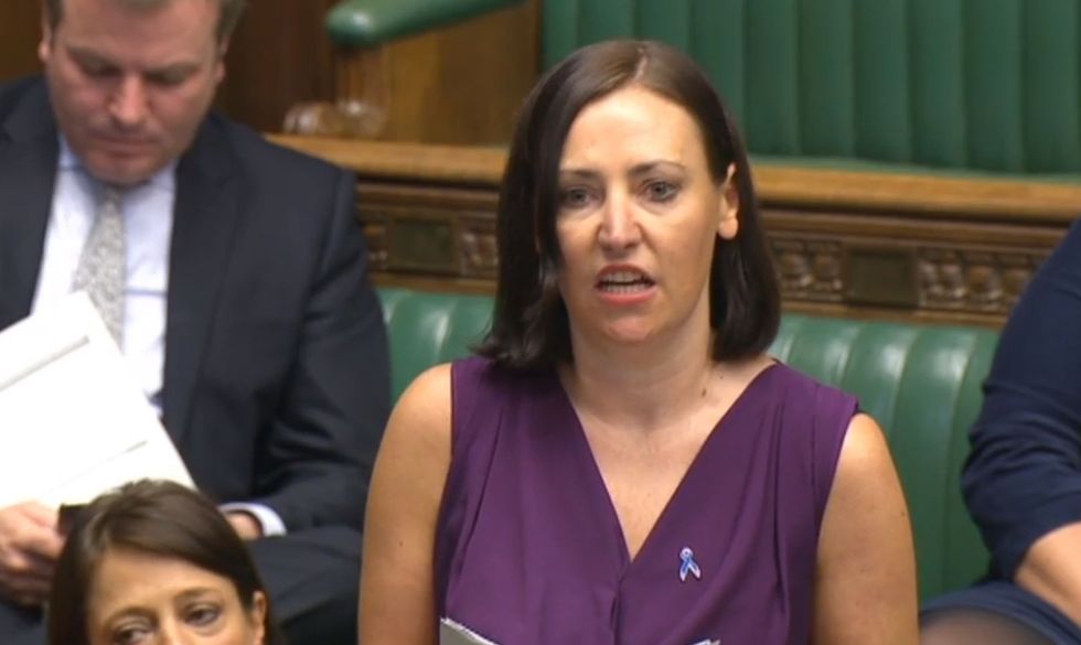Labour MP Vicky Foxcroft delivers a speech in the House of Commons