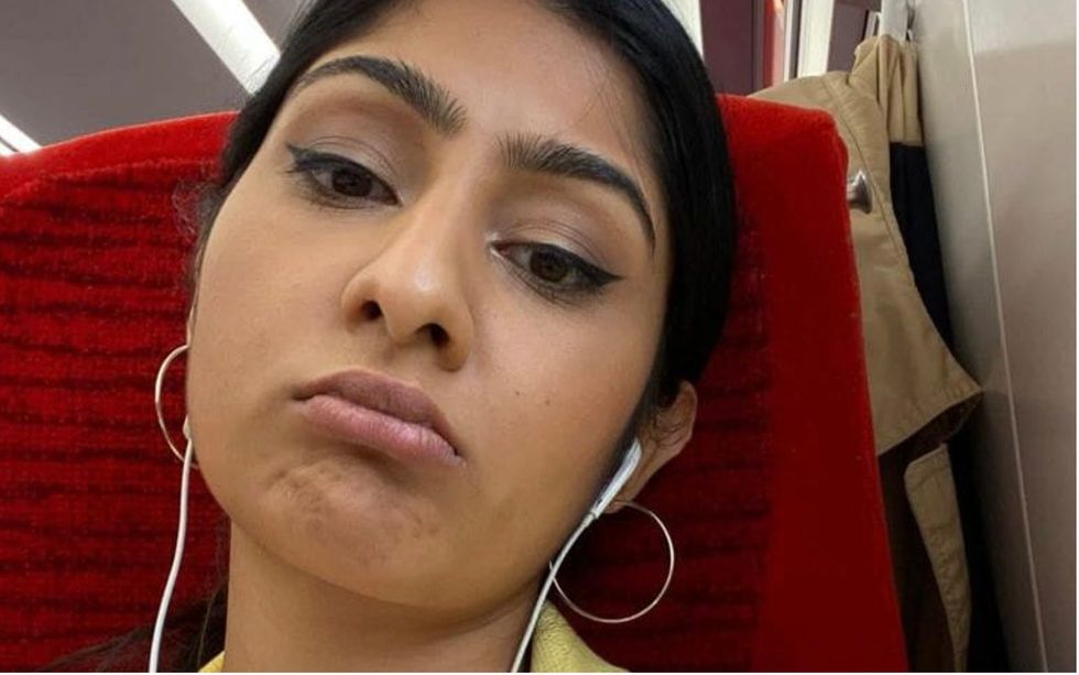 Labour MP Zarah Sultana posted a photo from her delayed train journey