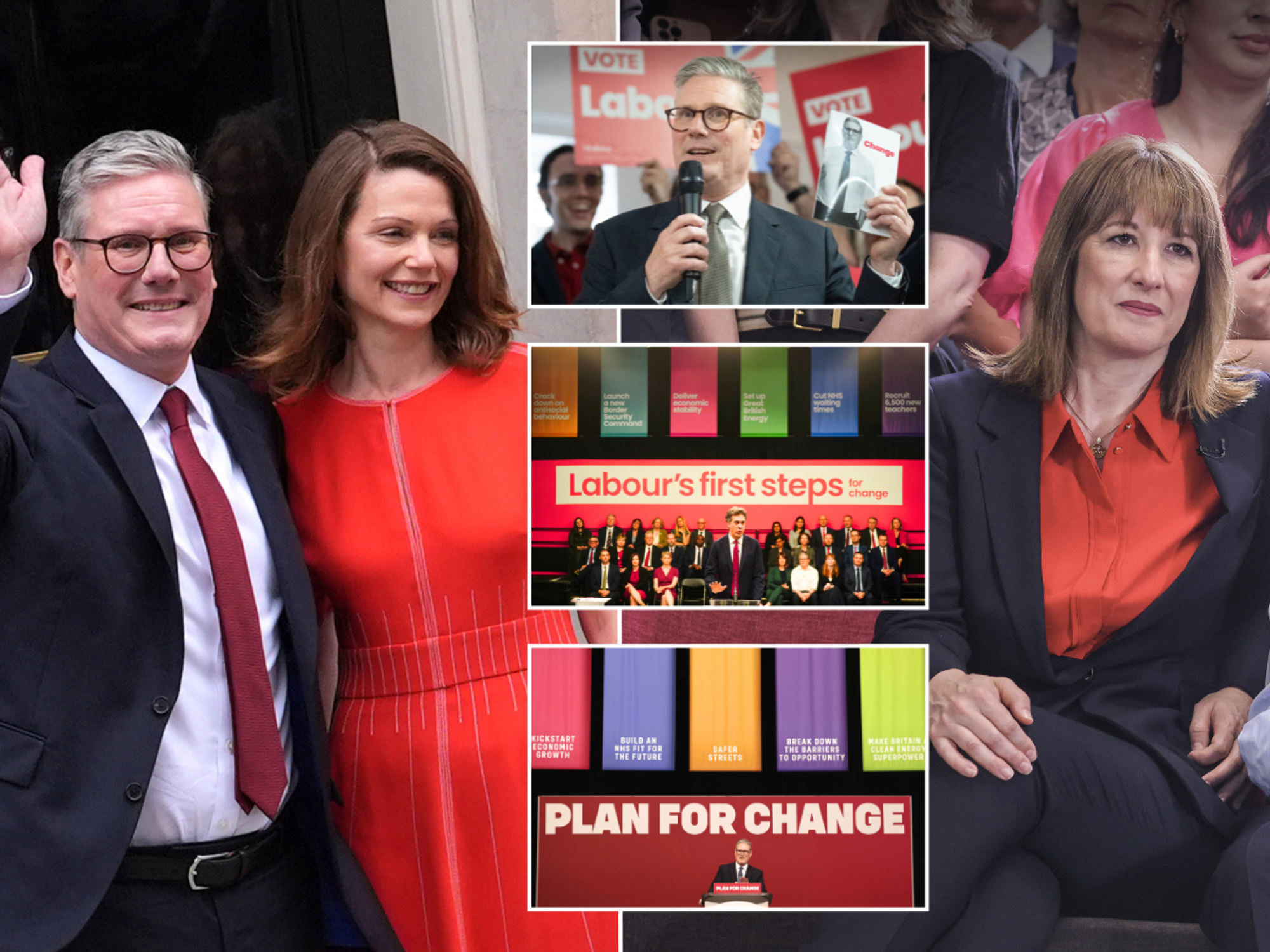 Labour one year in power graphic