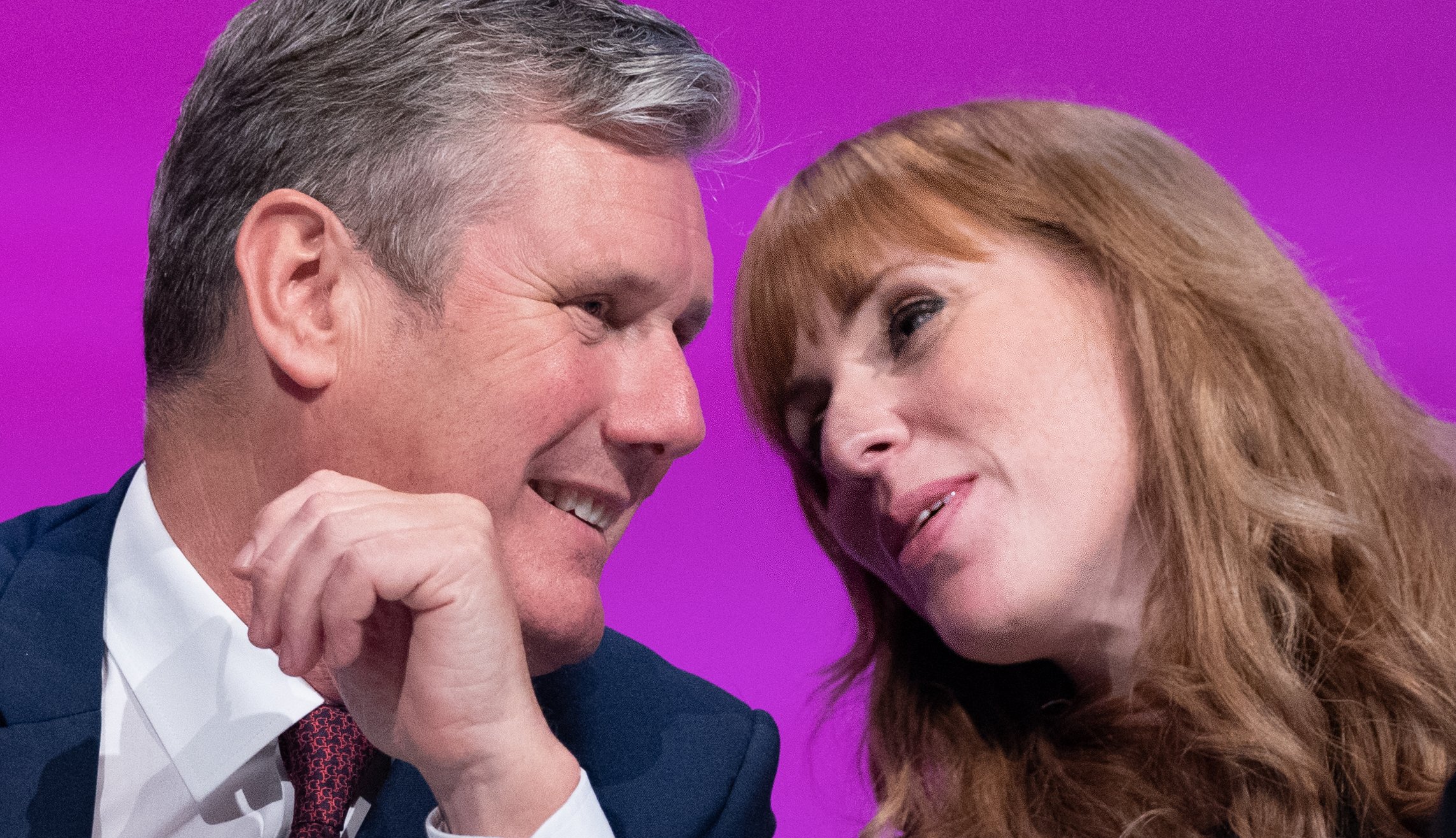 Labour Party leader Sir Keir Starmer and deputy leader Angela Rayner at the Labour Party conference in Brighton.
