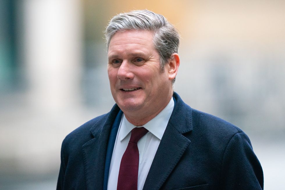 Labour Party leader Sir Keir Starmer arrives at BBC Broadcasting House, London, to appear on the BBC One current affairs programme, Sunday Morning. Picture date: Sunday January 16, 2022.