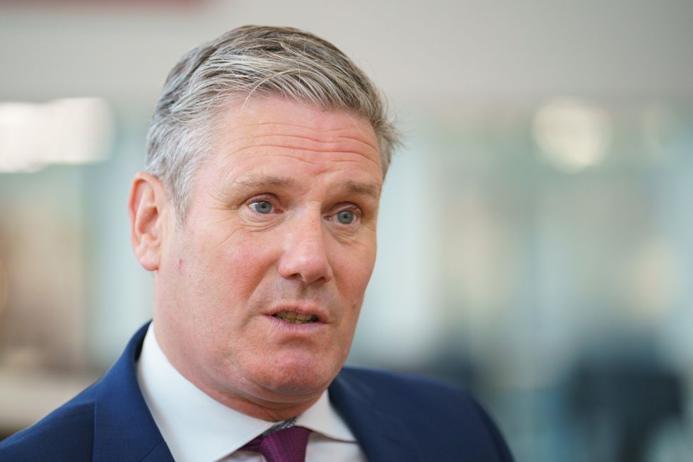 Labour Party leader Sir Keir Starmer during a visit to Sainsbury's at Nine Elms, south London, to discuss the impact of the cost of living crisis with staff and customers. Picture date: Monday May 23, 2022.