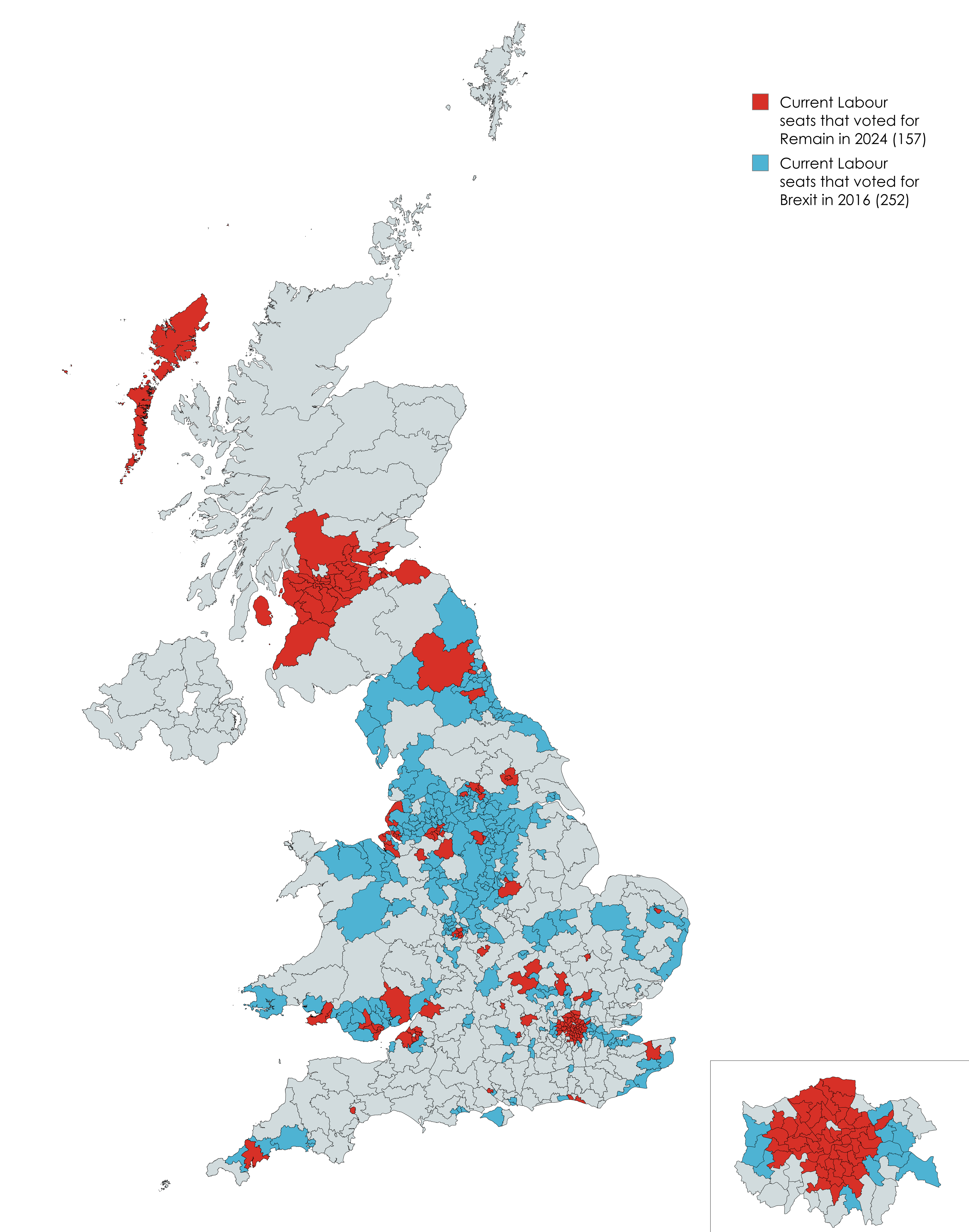 Labour picked up a large number of Brexit-backing seats at the 2024 General Election