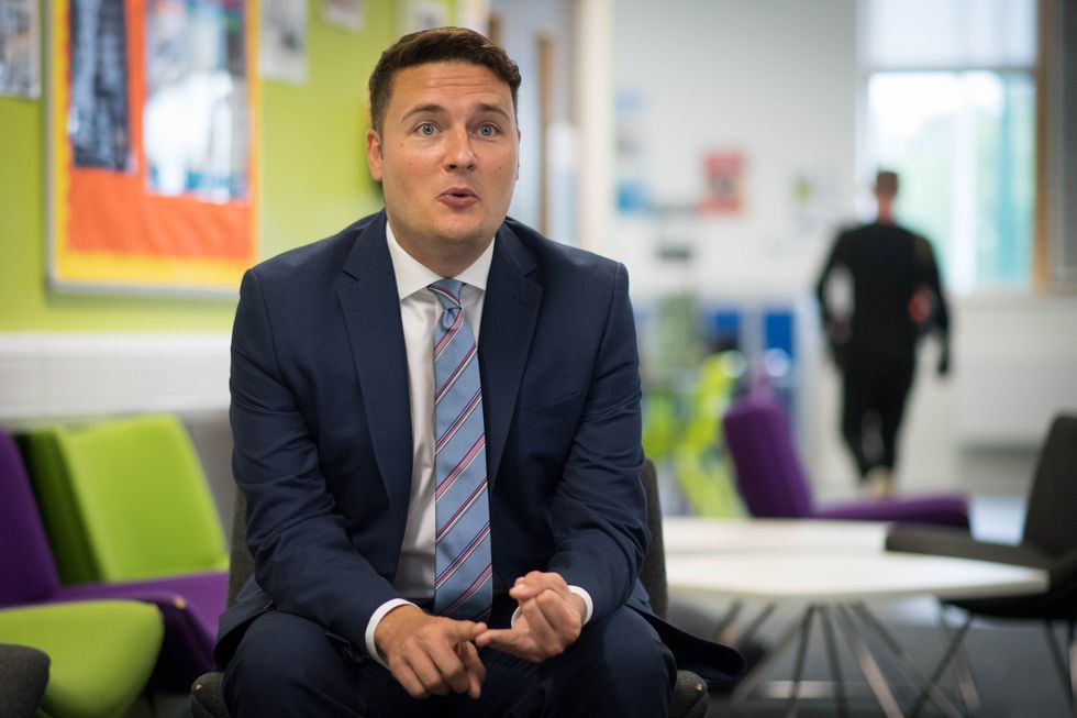 Labour's shadow exchequer secretary Wes Streeting, during a visit to Oaks Park High School in Ilford, Essex