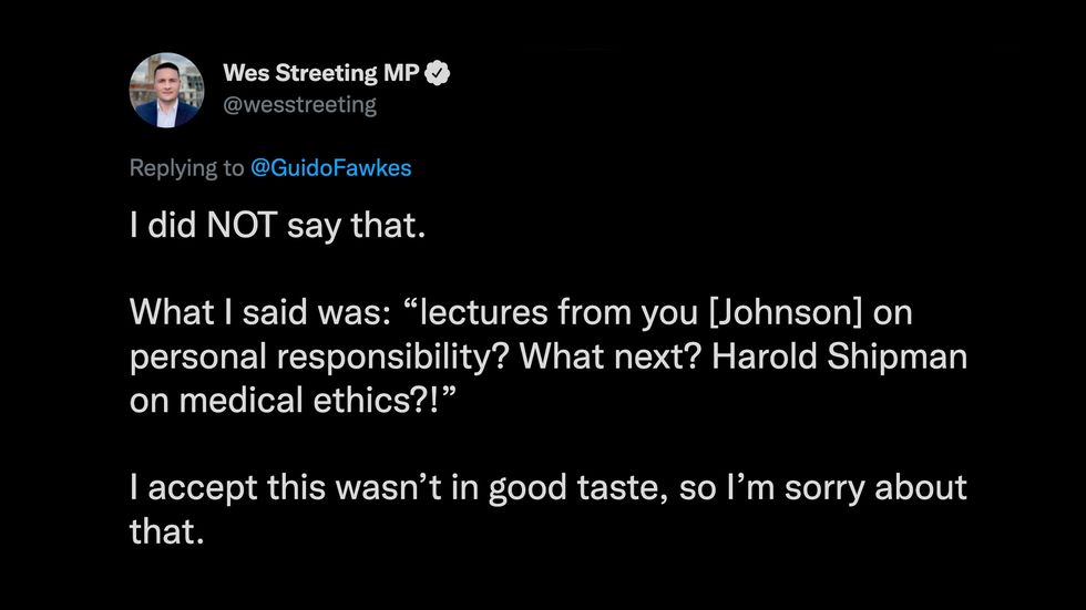 Labour Shadow Health Secretary replying to the Guido Fawkes story on his comments