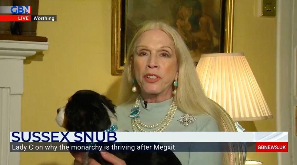 Lady C said the Sussex's were %22spitting bricks%22 following the Service of Thanksgiving