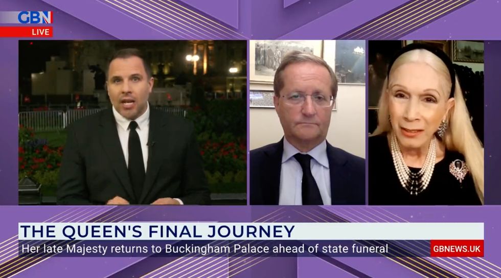 Lady Colin Campbell appearing on Dan Wootton Tonight