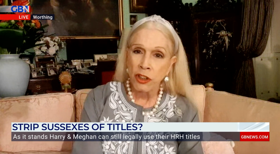 Lady Colin Campbell speaks on GB News