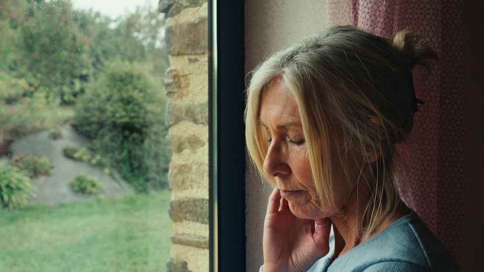 Lady looking worried