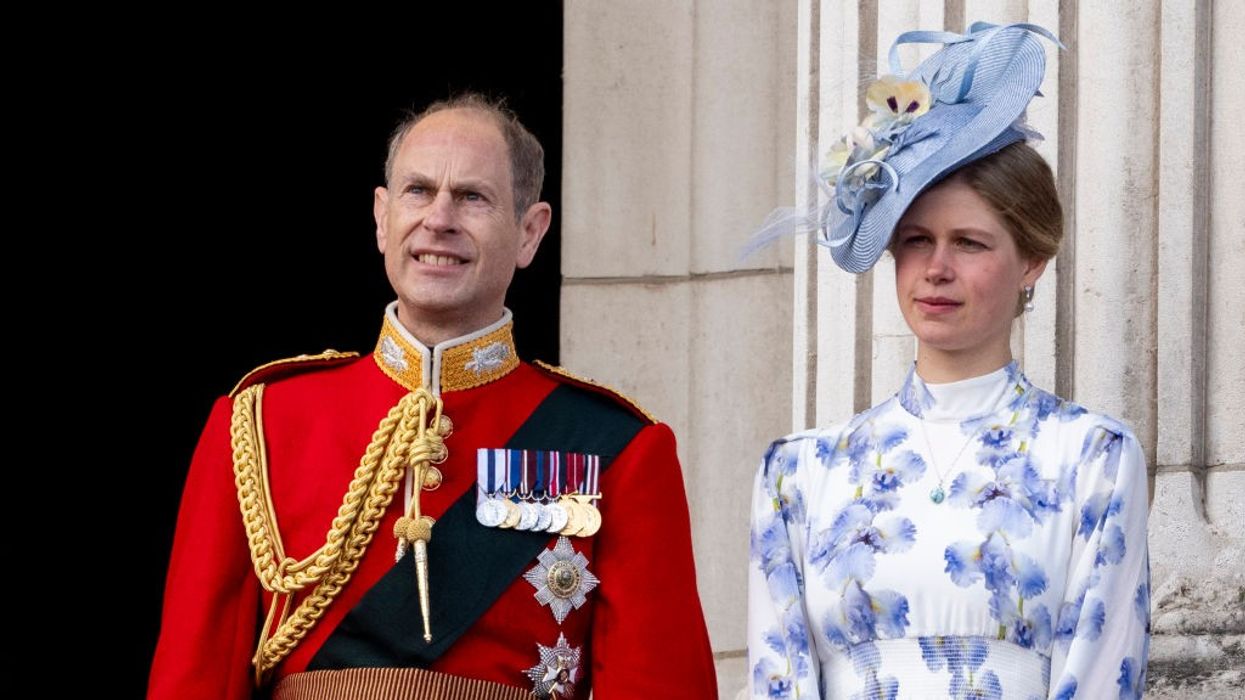 Lady Louise Windsor and her father Prince Edward, Duke of Edinburgh