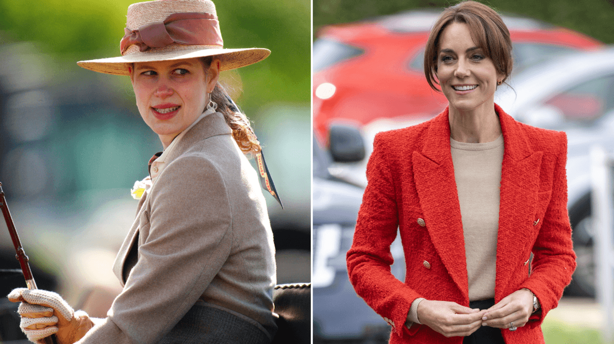 Lady Louise Windsor and Kate Middleton