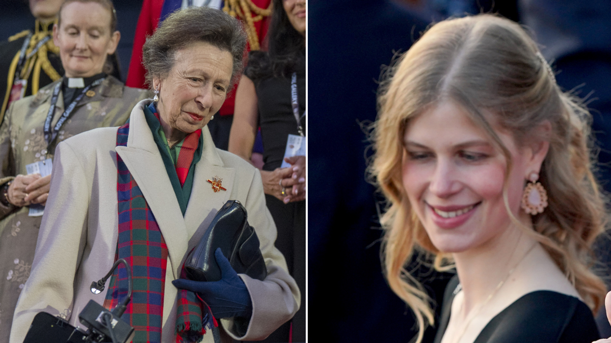 Lady Louise Windsor and Princess Anne