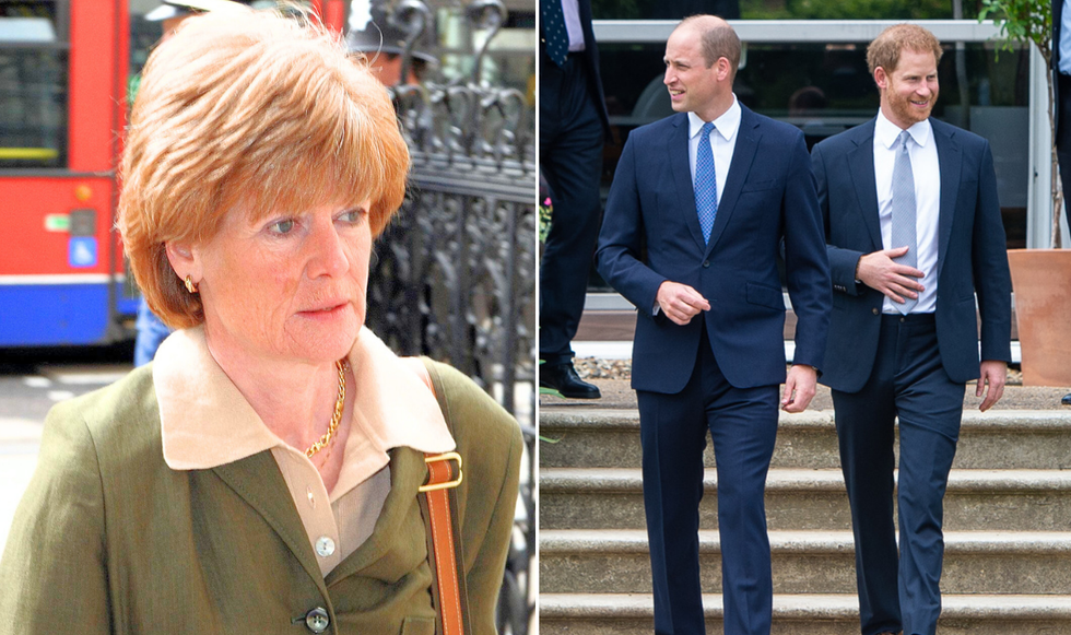 Lady Sarah McCorquodale, Prince William and Prince Harry