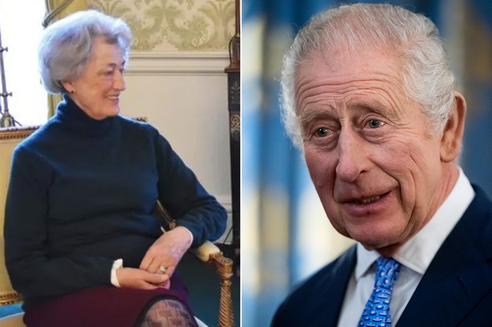 Lady Susan Hussey and King Charles