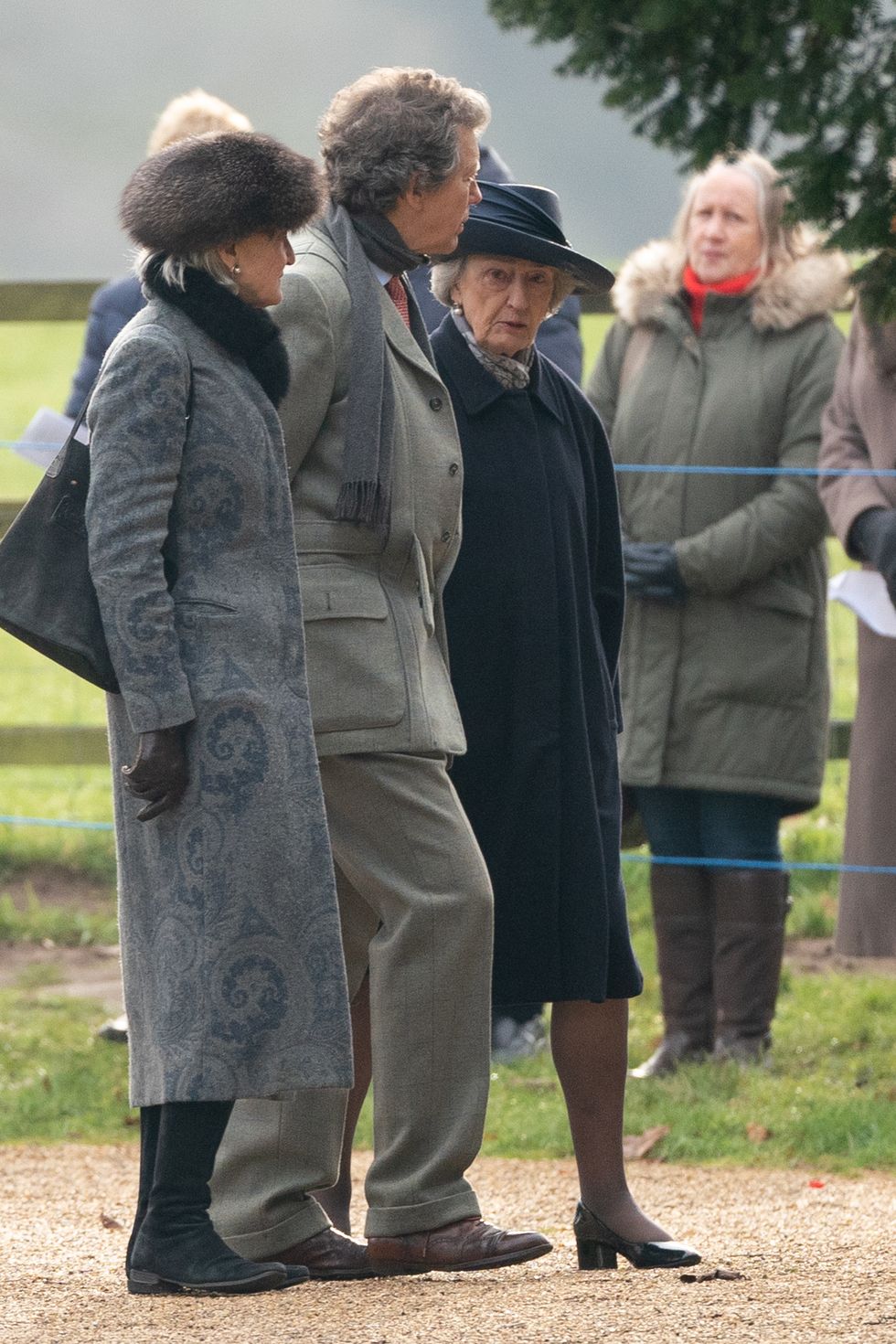 Lady Susan Hussey arrives to attend a church service with King Charles III and the Princess Royal at St Mary Magdalene Church in Sandringham, Norfolk. Picture date: Sunday January 29, 2023.