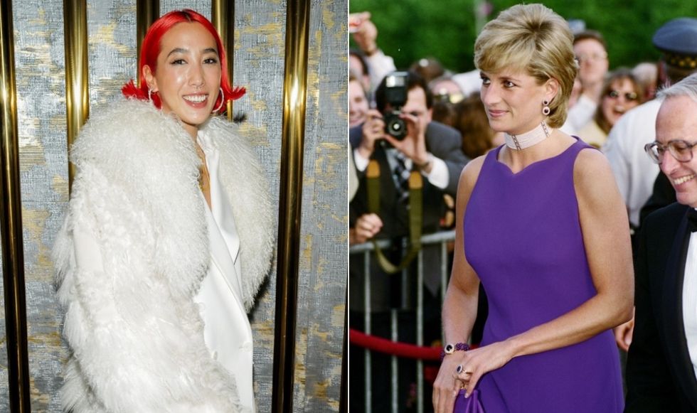 Lady Venetia Baring and Princess Diana