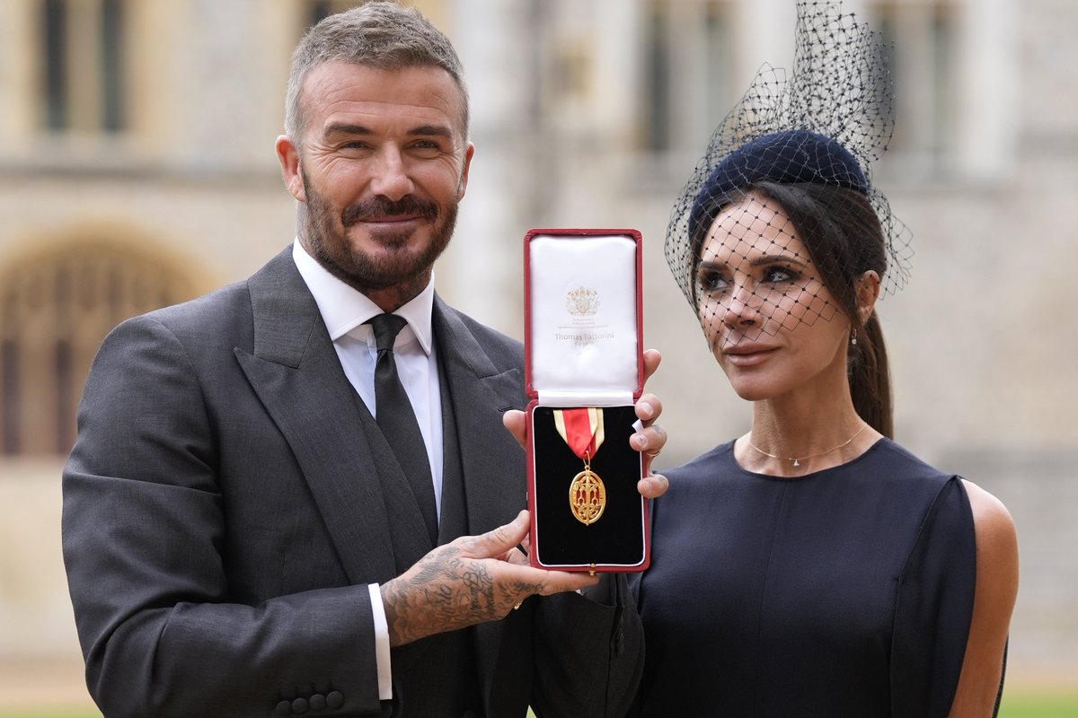 Lady Victoria Beckham and Sir David Beckham