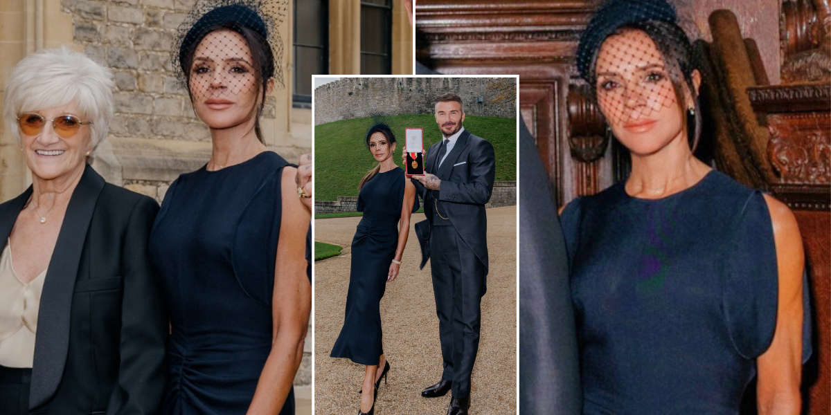 Lady Victoria Beckham wears phenomenal £1,190 black dress inside Windsor Castle Lady Victoria Beckham wears phenomenal £1,190 black dress inside Windsor Castle
