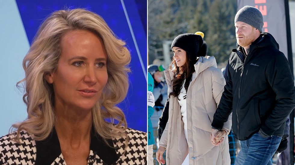 Lady Victoria Hervey and Harry and Meghan
