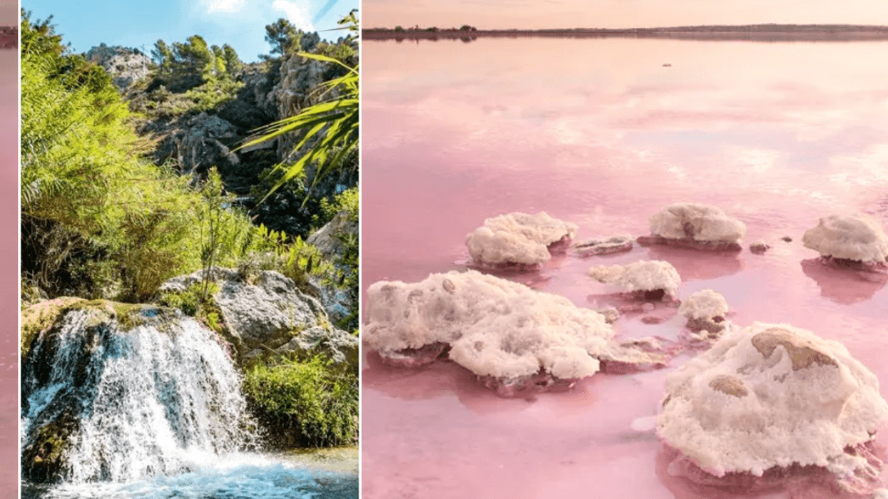 Laguna Rosa Torrevieja Costa Blanca / waterfall in Costa Blanca