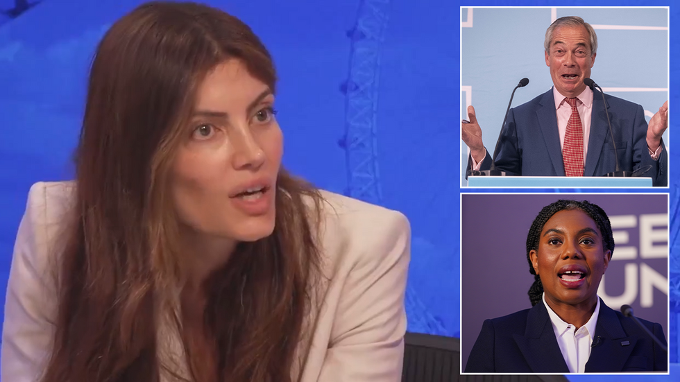 Laila Cunningham, Nigel Farage and Kemi Badenoch