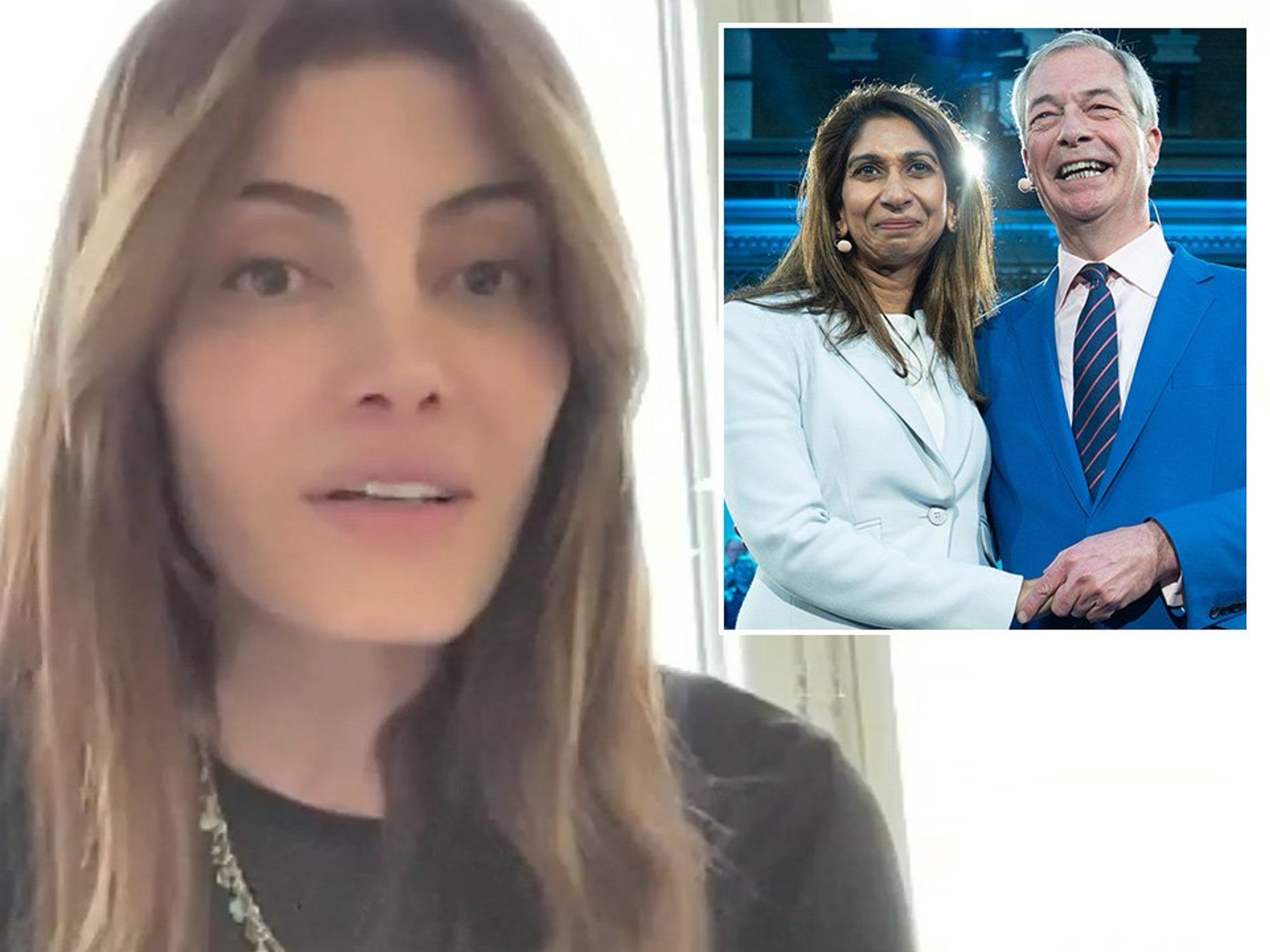 Laila Cunningham, Suella Braverman, Nigel Farage