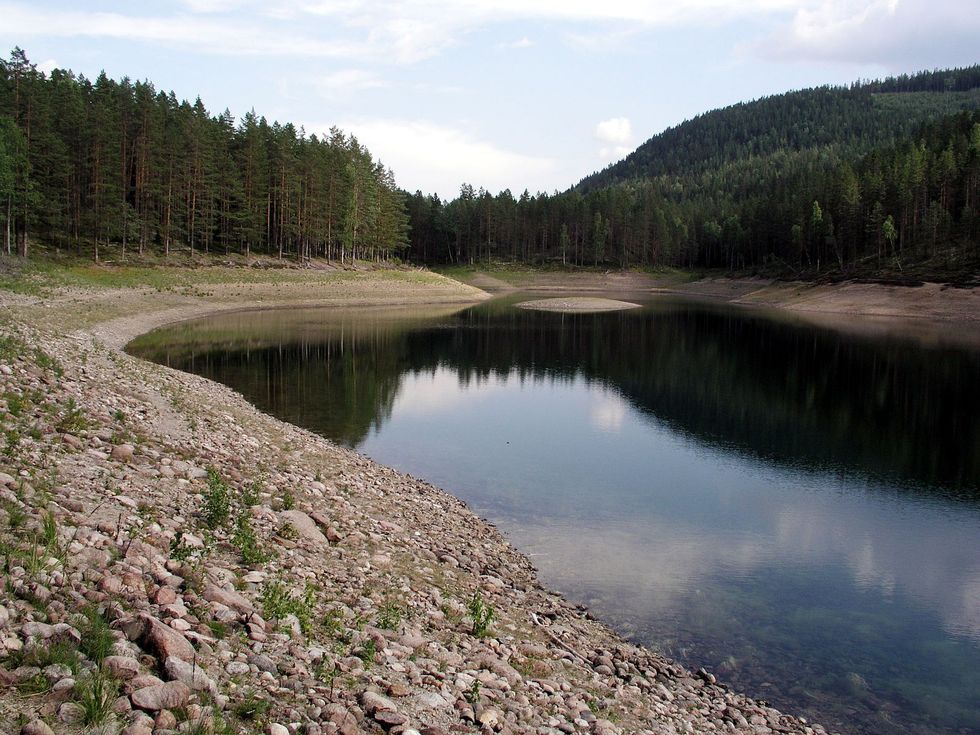 Lake and forests near Ljusdal