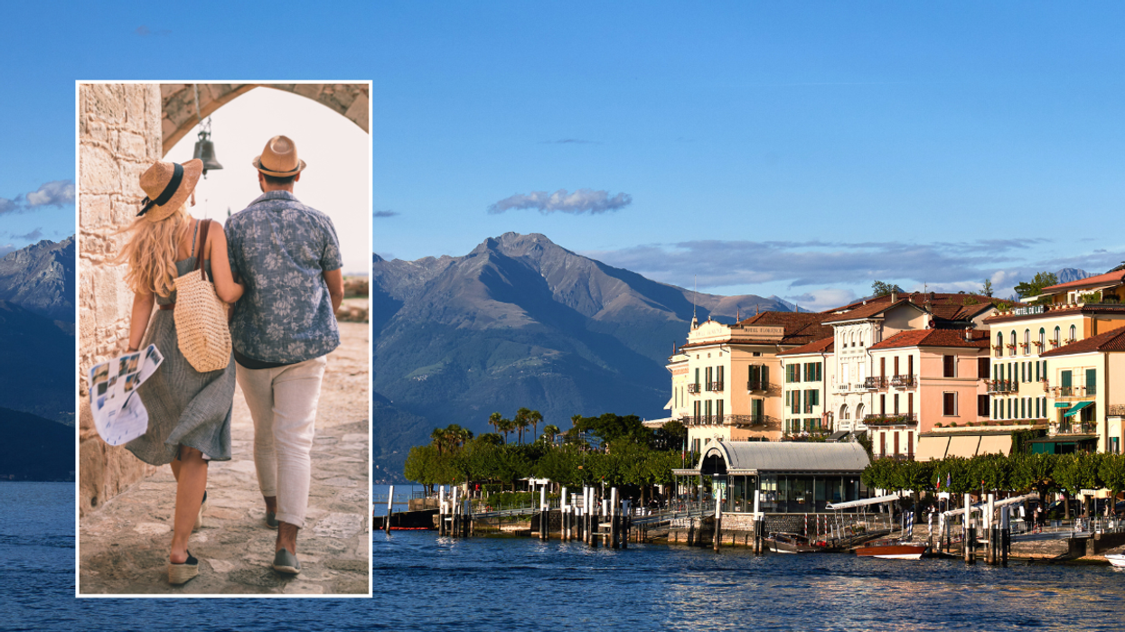 Lake Como / tourists in Italy