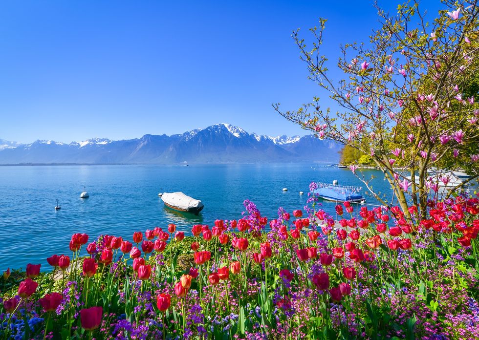 Lake Geneva (Lac Leman), Montreux, Switzerland