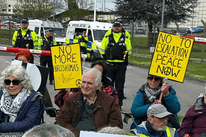 Lakenheath protest