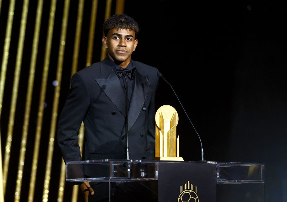 Barcelona wonderkid Lamine Yamal makes history after winning Kopa Trophy