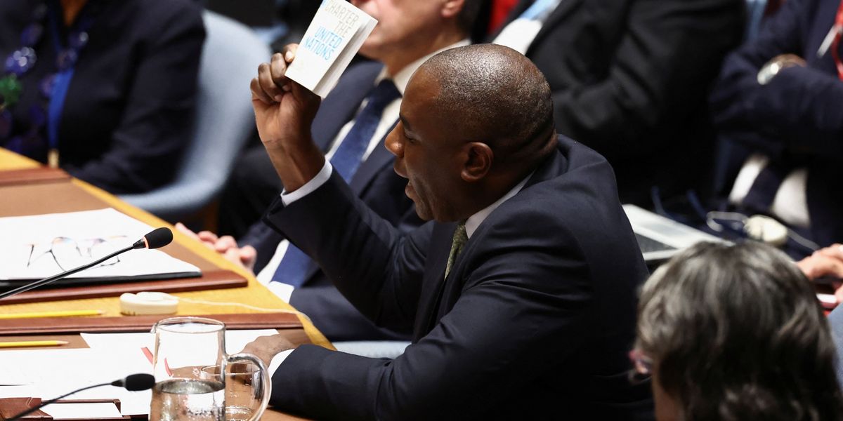NextImg:Lammy launches into bizarre slavery rant at UN meeting as he rages at 'Putin's imperialism'
