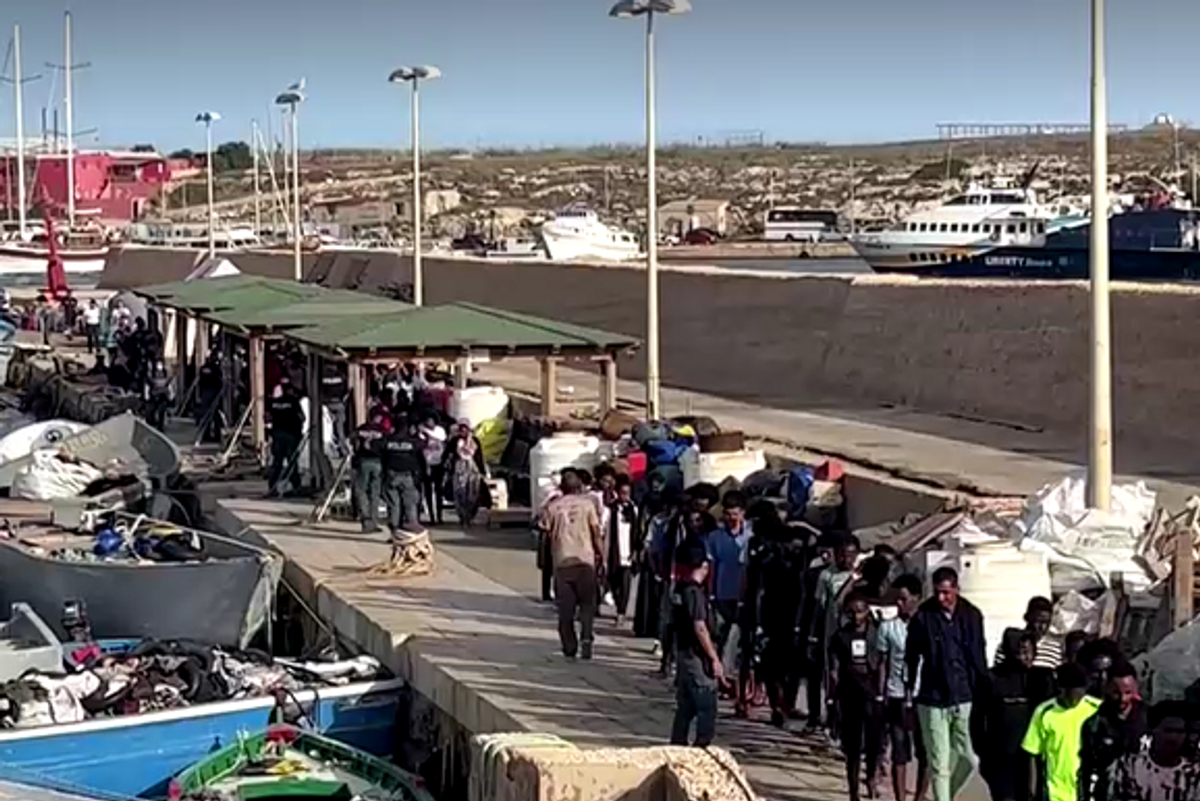 Lampedusa migrants