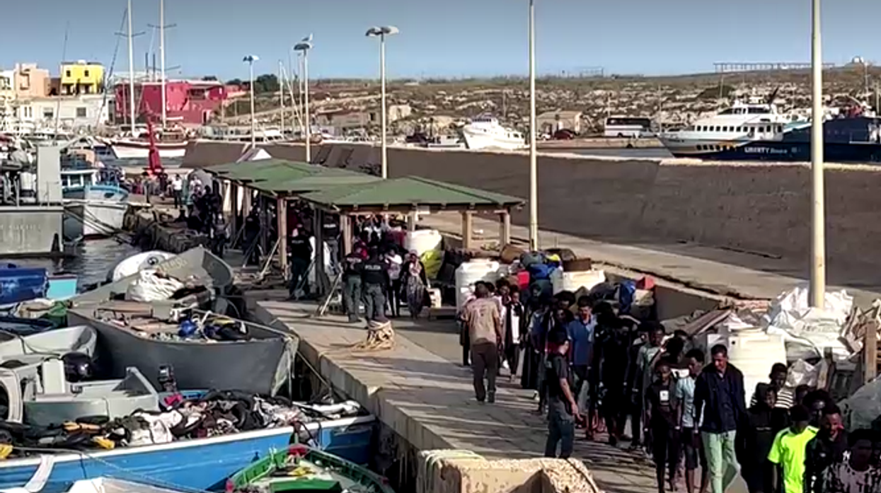 Lampedusa migrants