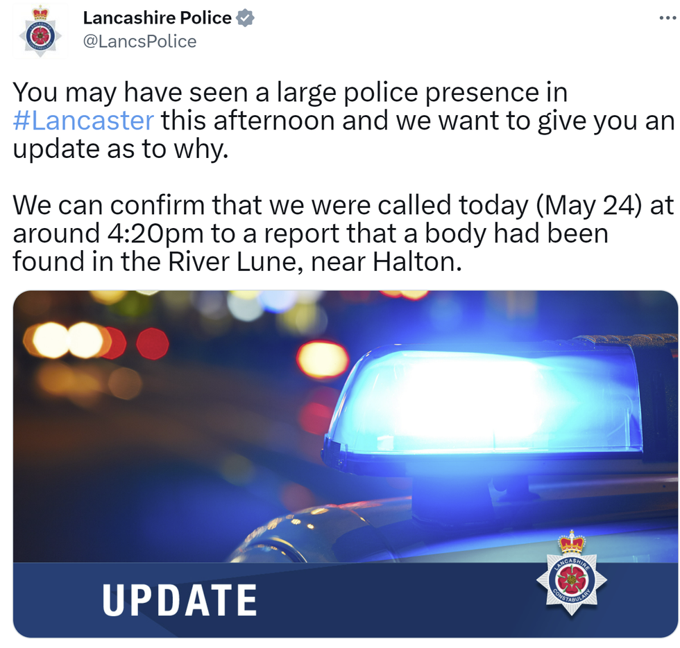 Lancashire Police issued a statement concerning the search for Shannon Canning