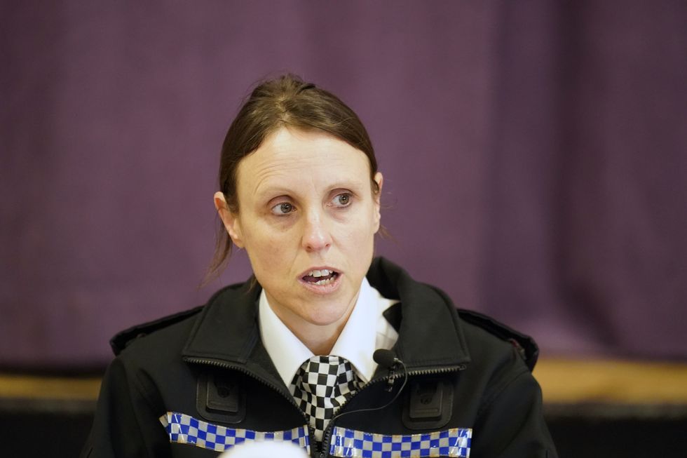 Lancashire Police Superintendent Sally Riley speaks to the media at St Michael's on Wyre Village Hall to give an update on the search for missing woman Nicola Bulley, 45, who was last seen on the morning of Friday January 27, when she was spotted walking her dog on a footpath by the nearby River Wyre in Lancashire. Picture date: Friday February 3, 2023.
