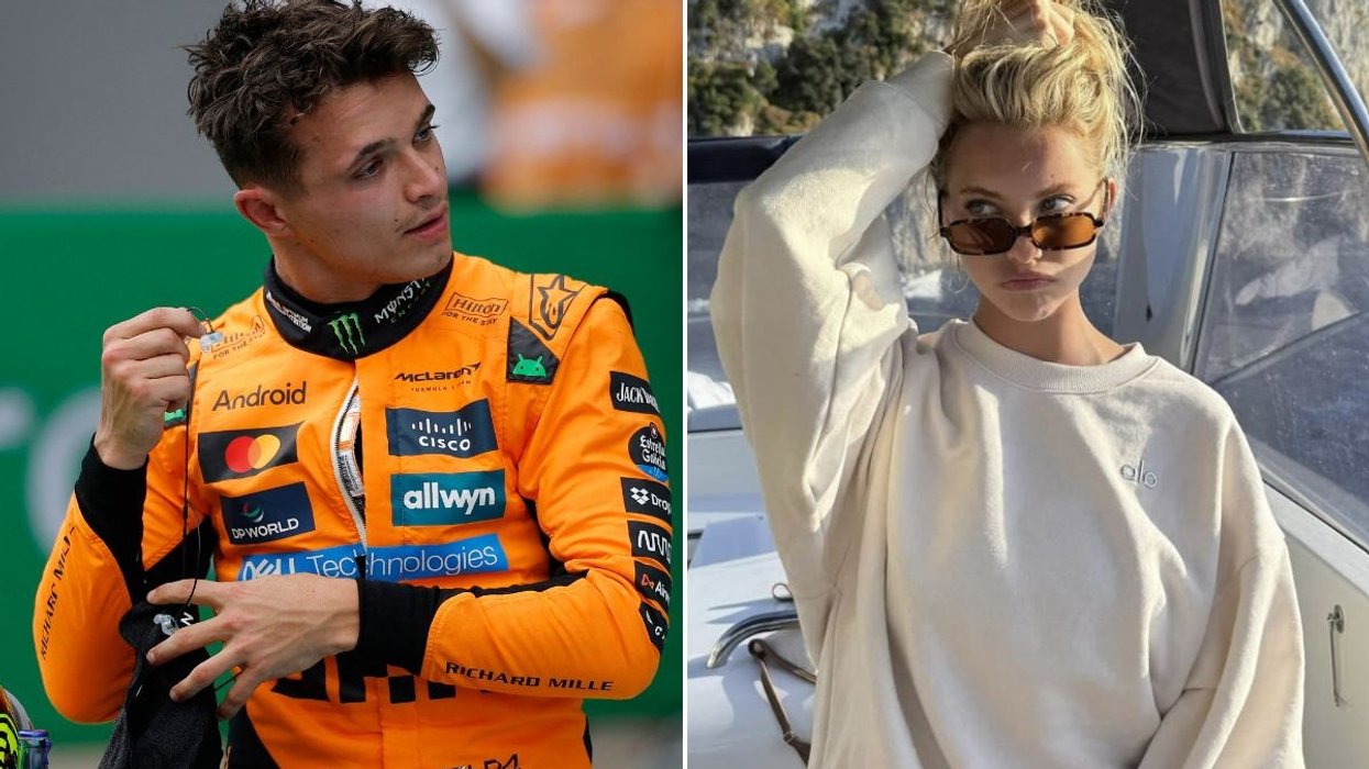Lando Norris and Margarida Corceiro