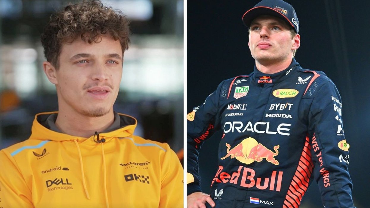 Lando Norris and Max Verstappen