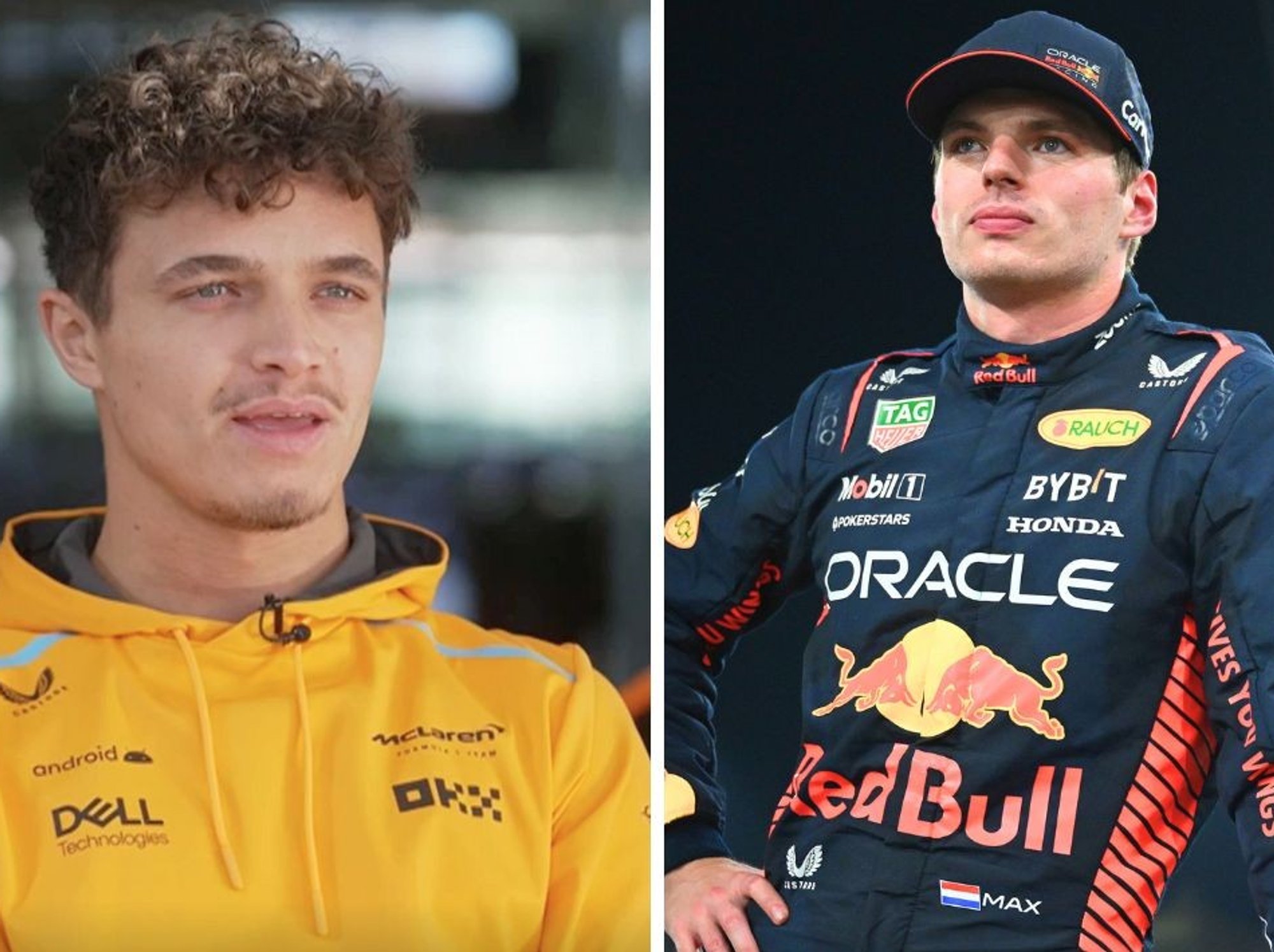Lando Norris and Max Verstappen