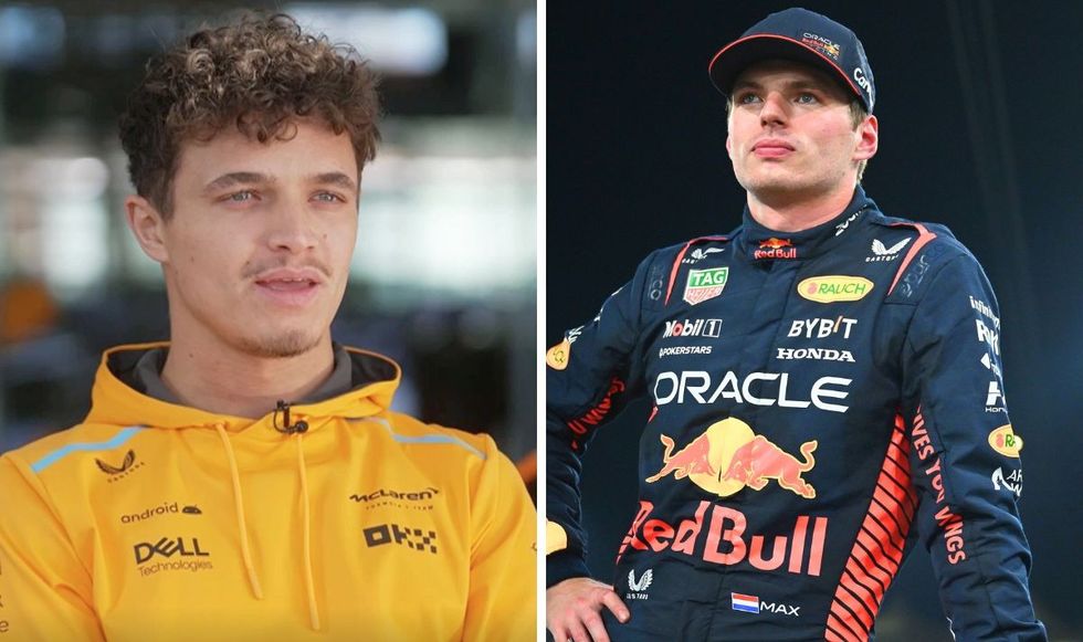 Lando Norris and Max Verstappen